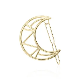 Eliza Gold Moon Hair Clip