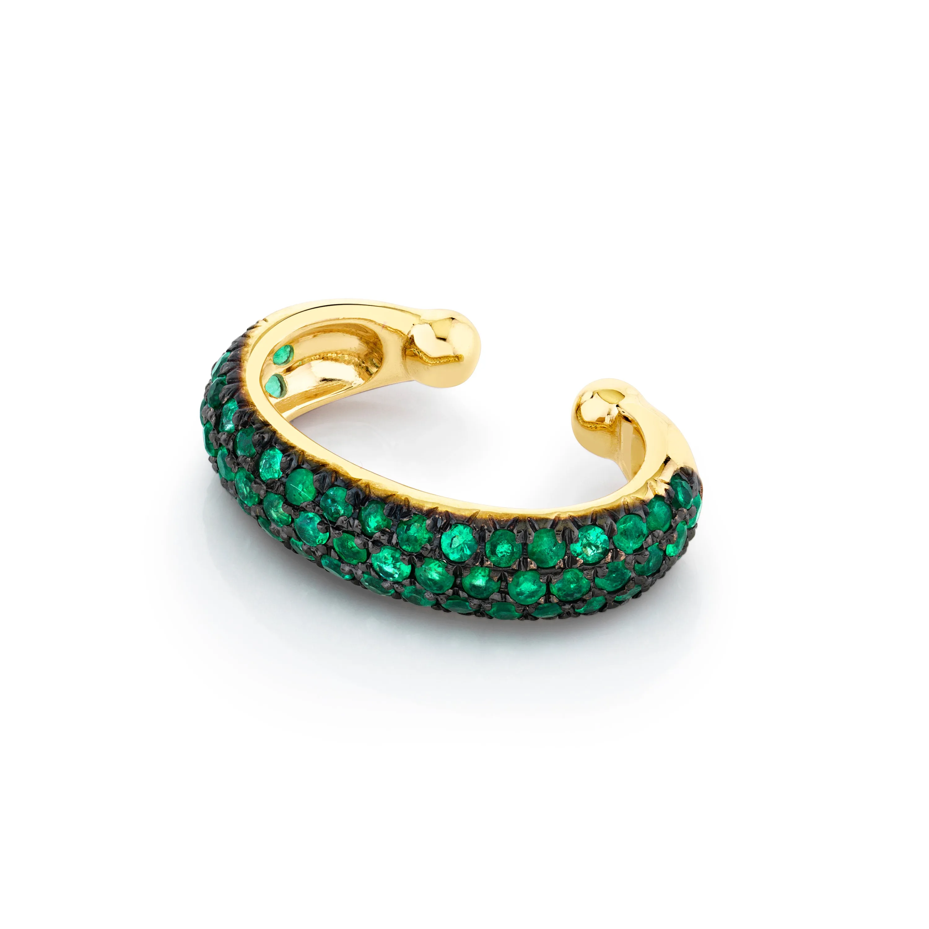 EMERALD JUMBO PAVE EAR CUFF