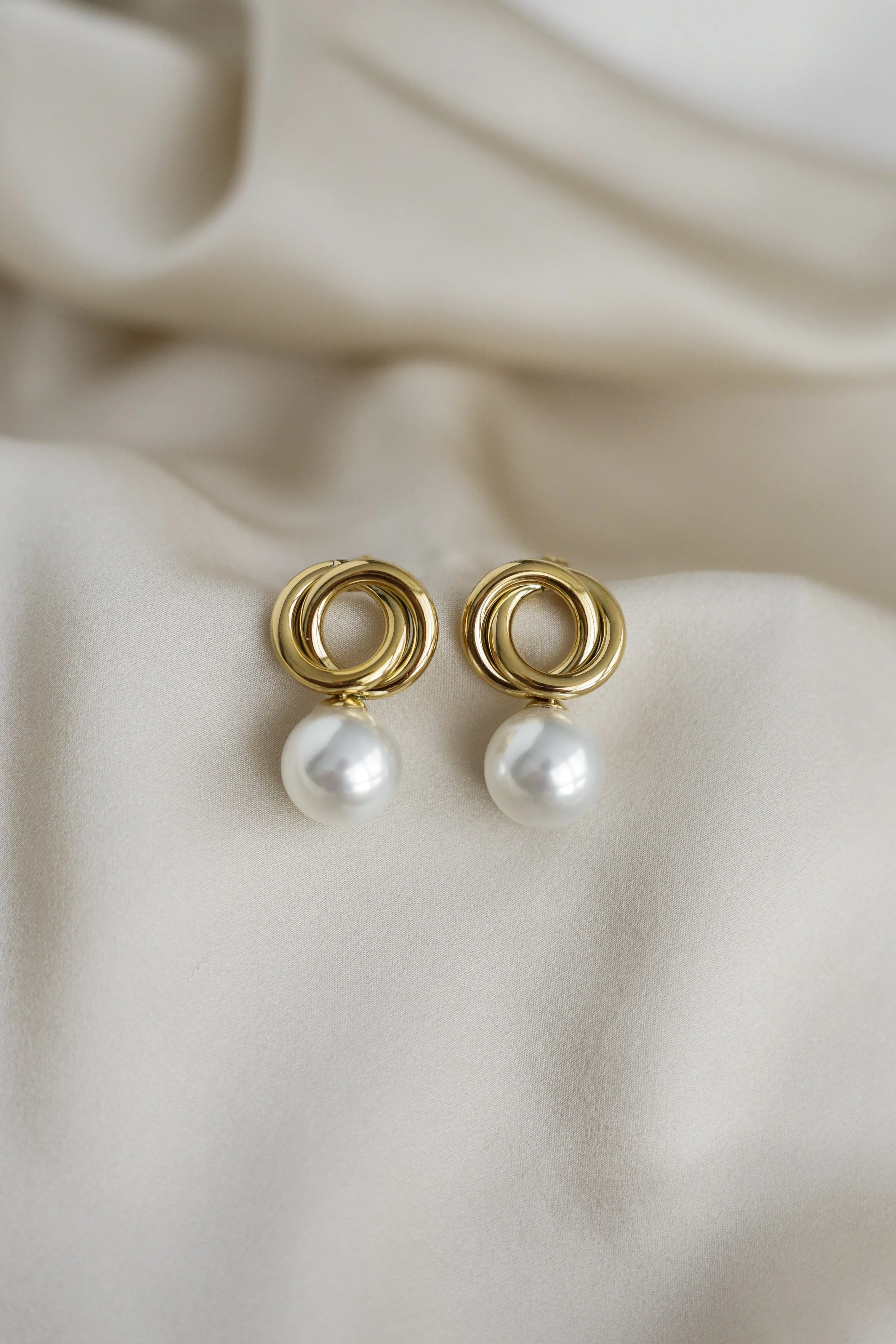 Entwine Pearl Statement Earrings