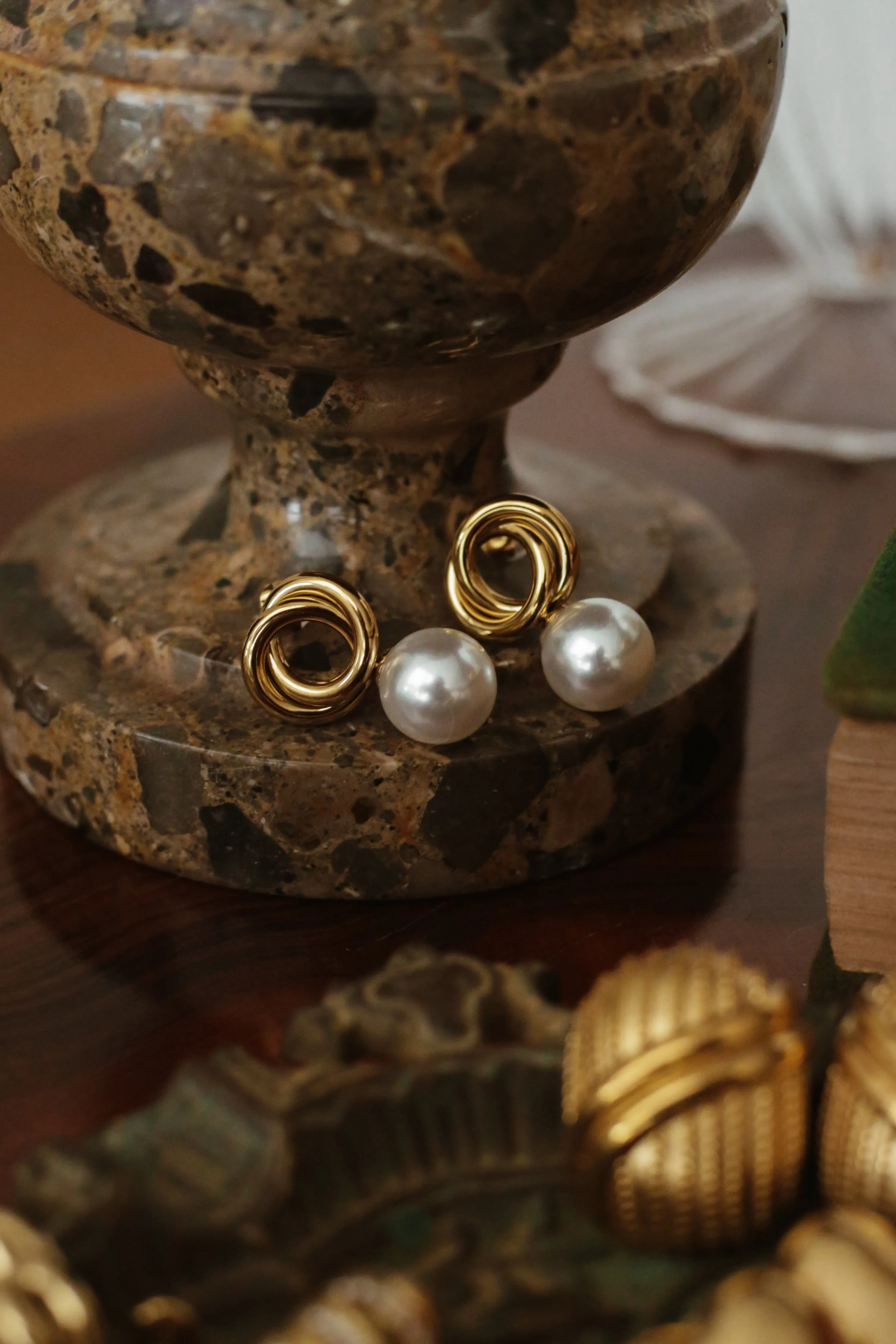 Entwine Pearl Statement Earrings