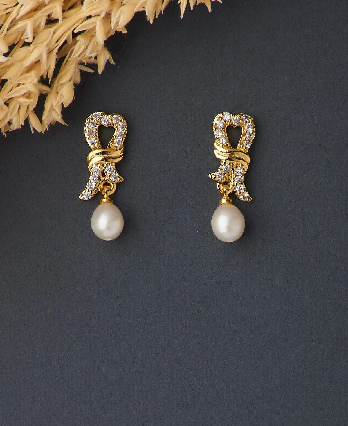 Ethnic Real Pearl Hanging Earring