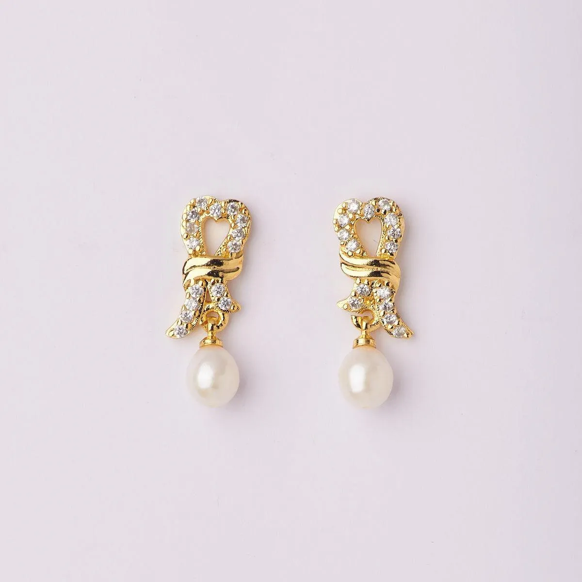 Ethnic Real Pearl Hanging Earring