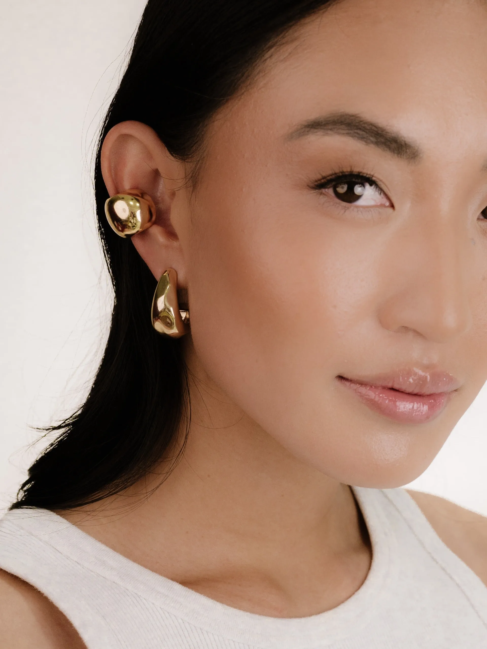 Explore More Collection - Chunky Metal Ear Cuff