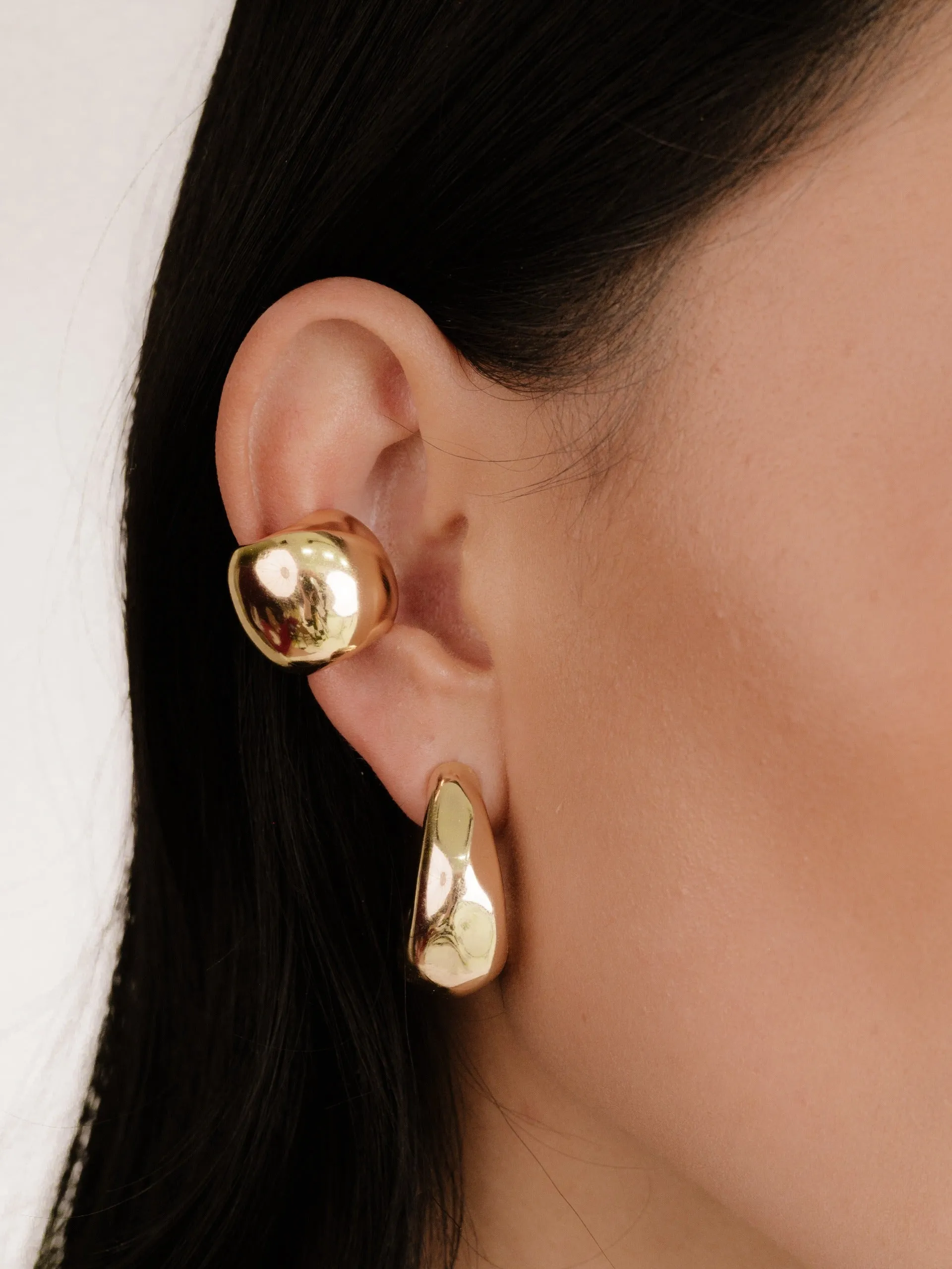 Explore More Collection - Chunky Metal Ear Cuff