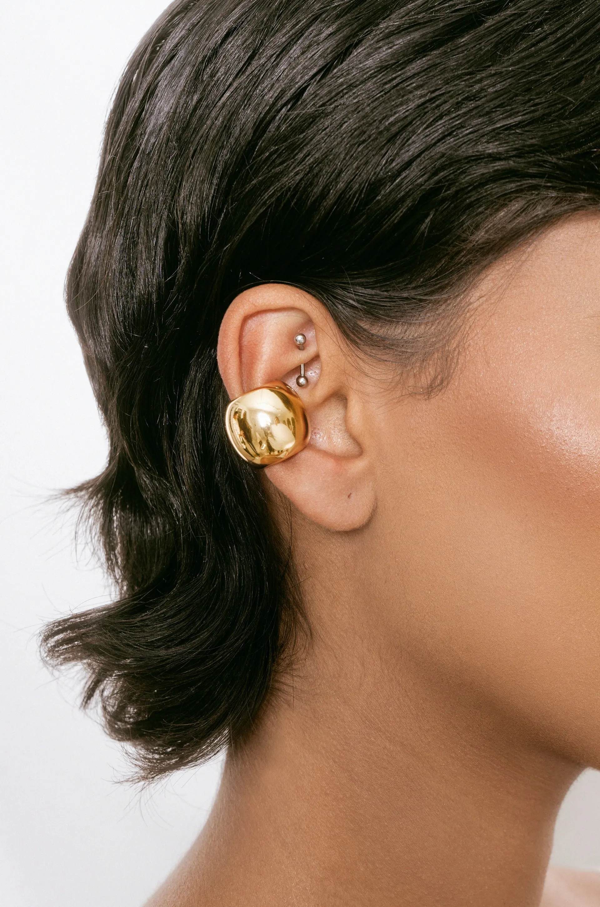 Explore More Collection - Chunky Metal Ear Cuff