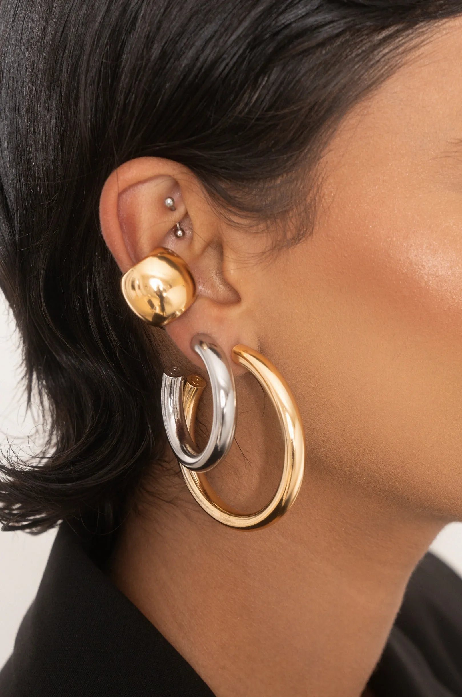 Explore More Collection - Chunky Metal Ear Cuff