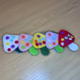 Felt Mushroom Hair Clip (several colors)