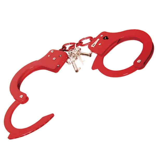 Fetish Fantasy Designer Metal Handcuffs - Red