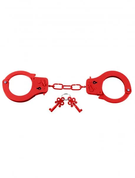 Fetish Fantasy Designer Metal Handcuffs - Red