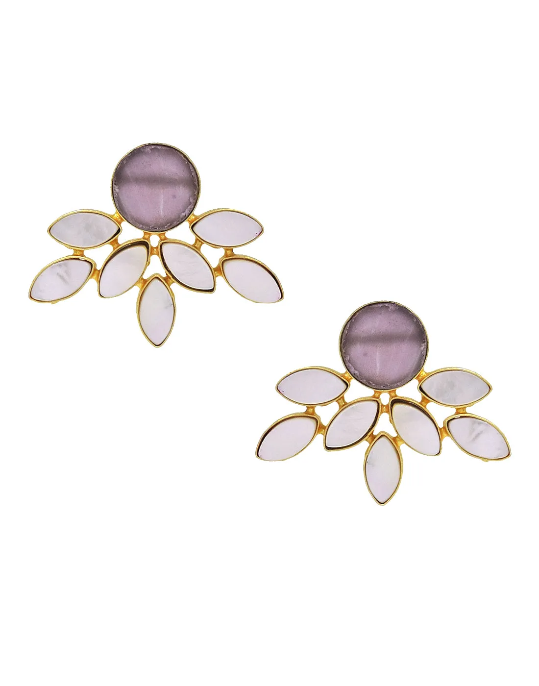 Firework Earrings (Amethyst)