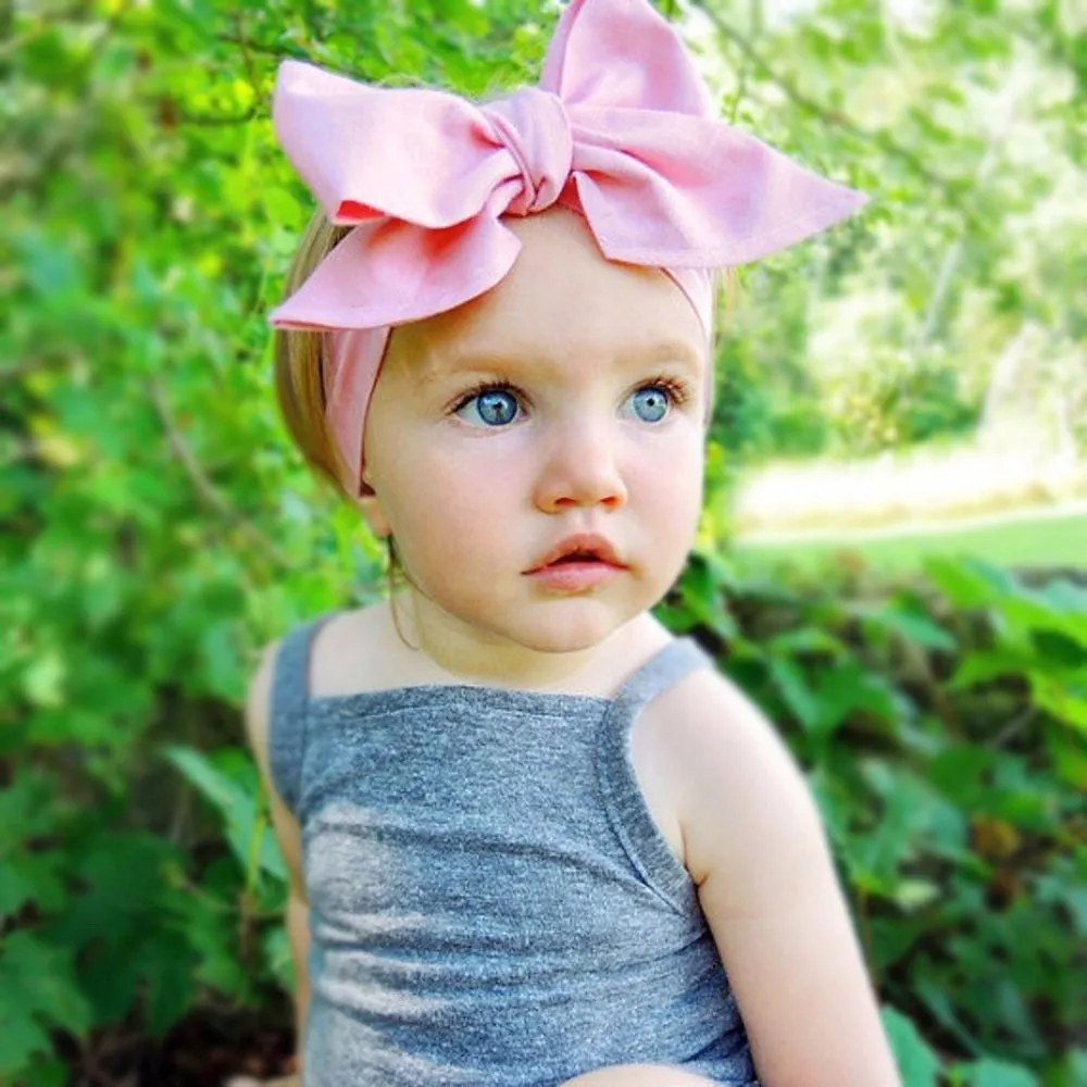 Girls Print  Bowknot Tie Headband