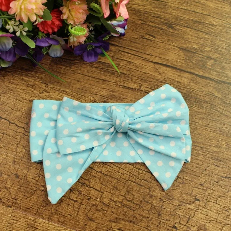 Girls Print  Bowknot Tie Headband