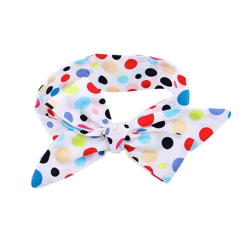 Girls Print  Bowknot Tie Headband