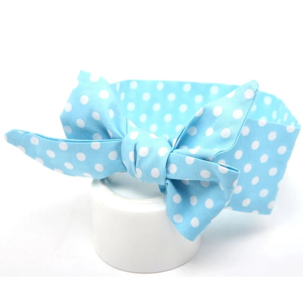 Girls Print  Bowknot Tie Headband