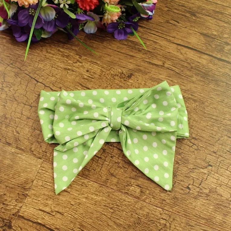 Girls Print  Bowknot Tie Headband