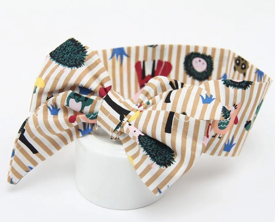 Girls Print  Bowknot Tie Headband