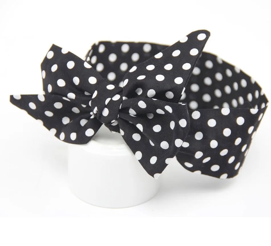 Girls Print  Bowknot Tie Headband