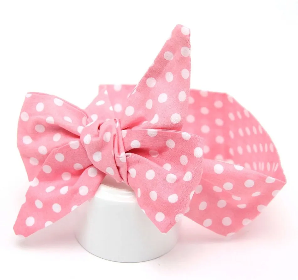 Girls Print  Bowknot Tie Headband