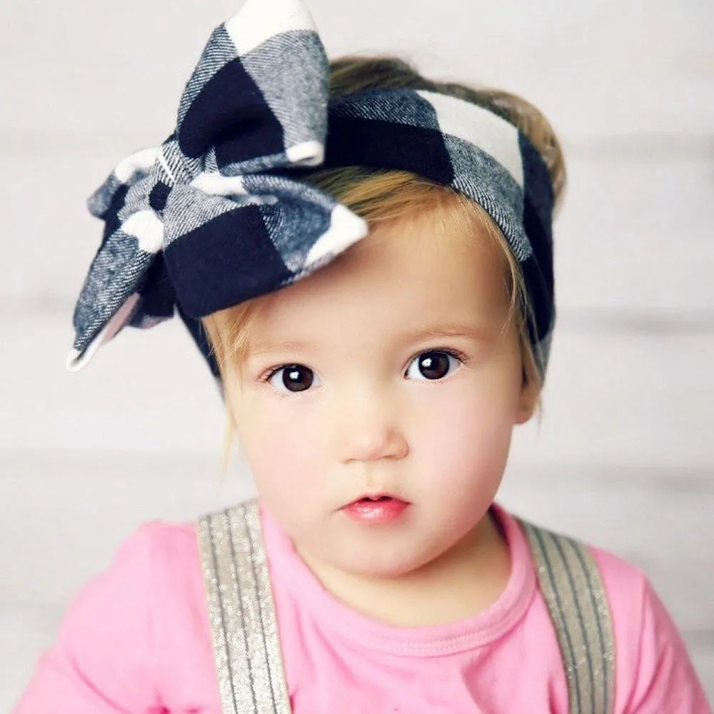 Girls Print  Bowknot Tie Headband