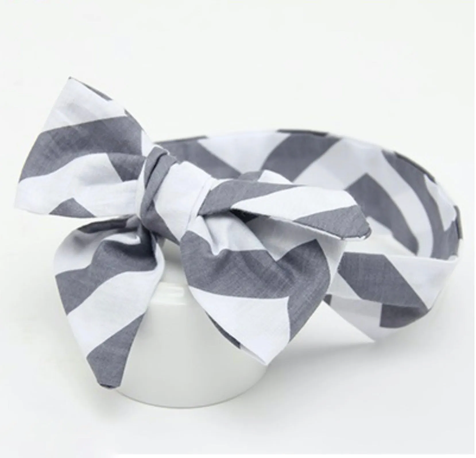 Girls Print  Bowknot Tie Headband