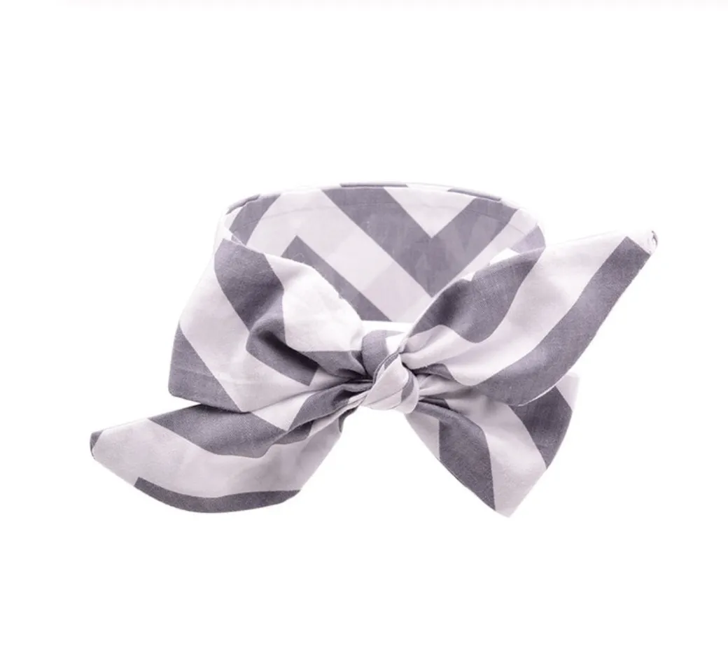 Girls Print  Bowknot Tie Headband