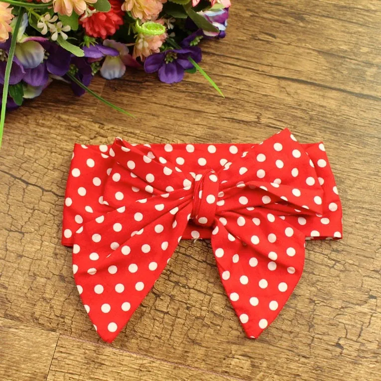 Girls Print  Bowknot Tie Headband