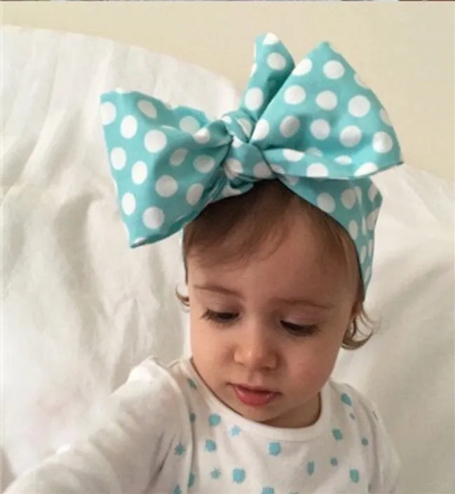 Girls Print  Bowknot Tie Headband