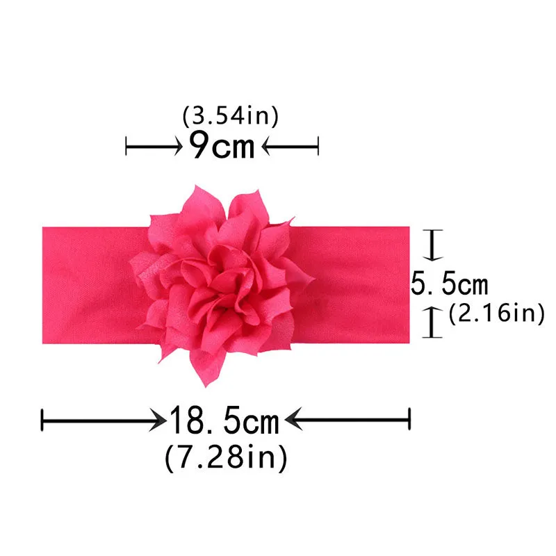 Girls Soft Flower Stretch Headband