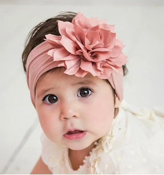 Girls Soft Flower Stretch Headband