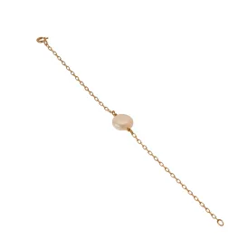 Gold Filled Coin Pearl Bracelet