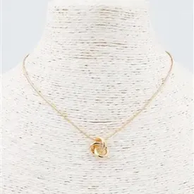 Gold Knot Chain Necklace