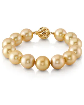 Golden South Sea Pearl Bracelet, 11.0-12.0mm