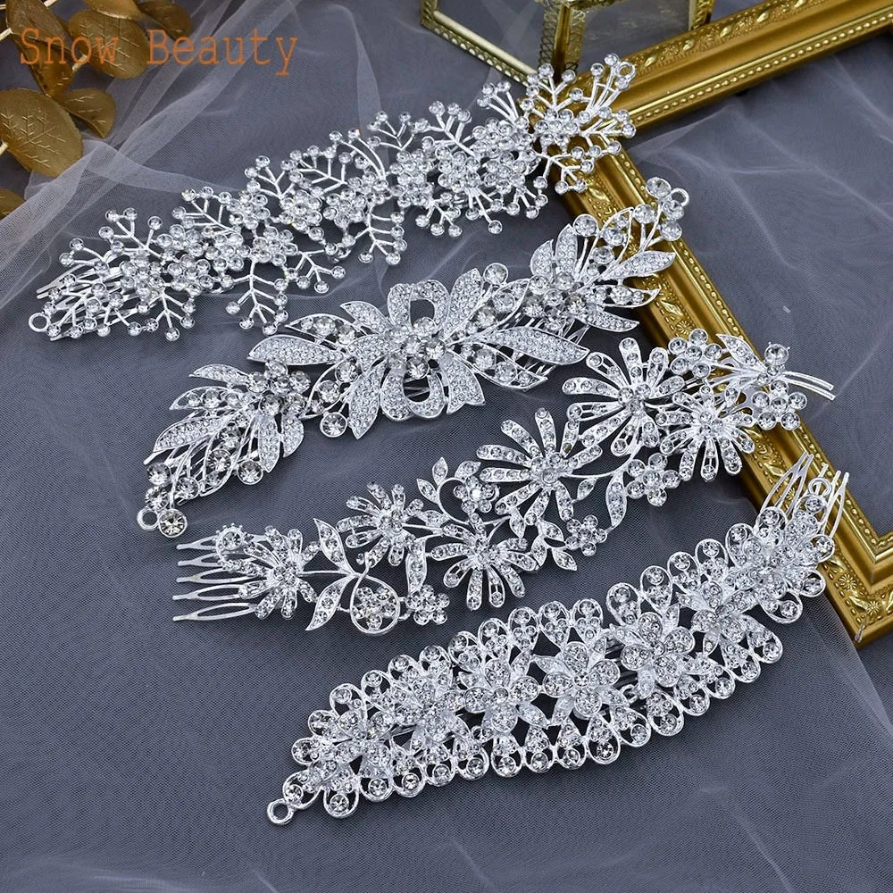 #H36 Beautiful Spakly Dance Headpiece- Rhinestone Hair Ornaments -Wedding/Bridal Hair Accessories