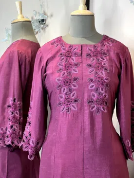 Hand embroidered stitched Indo western Suit