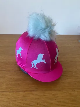 Hardy Equestrian Unicorn Hat Silk With Removable Pom Pom