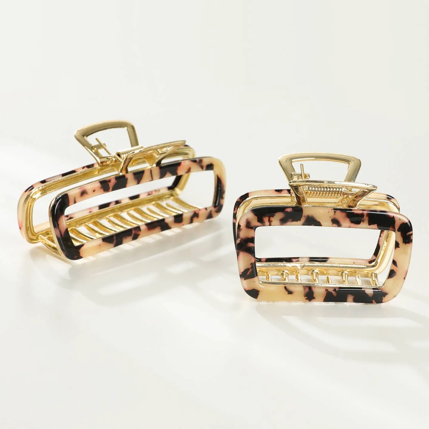 Harlow Rounded Rectangle Claw Clips