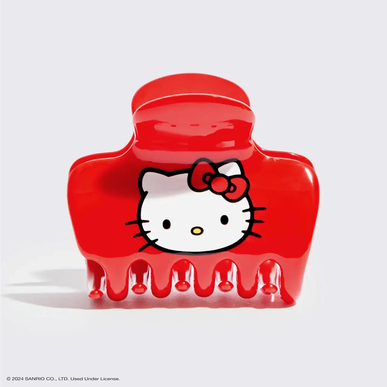 Hello Kitty X Kitsch Recycled Puffy Claw Clip- Kitty Face