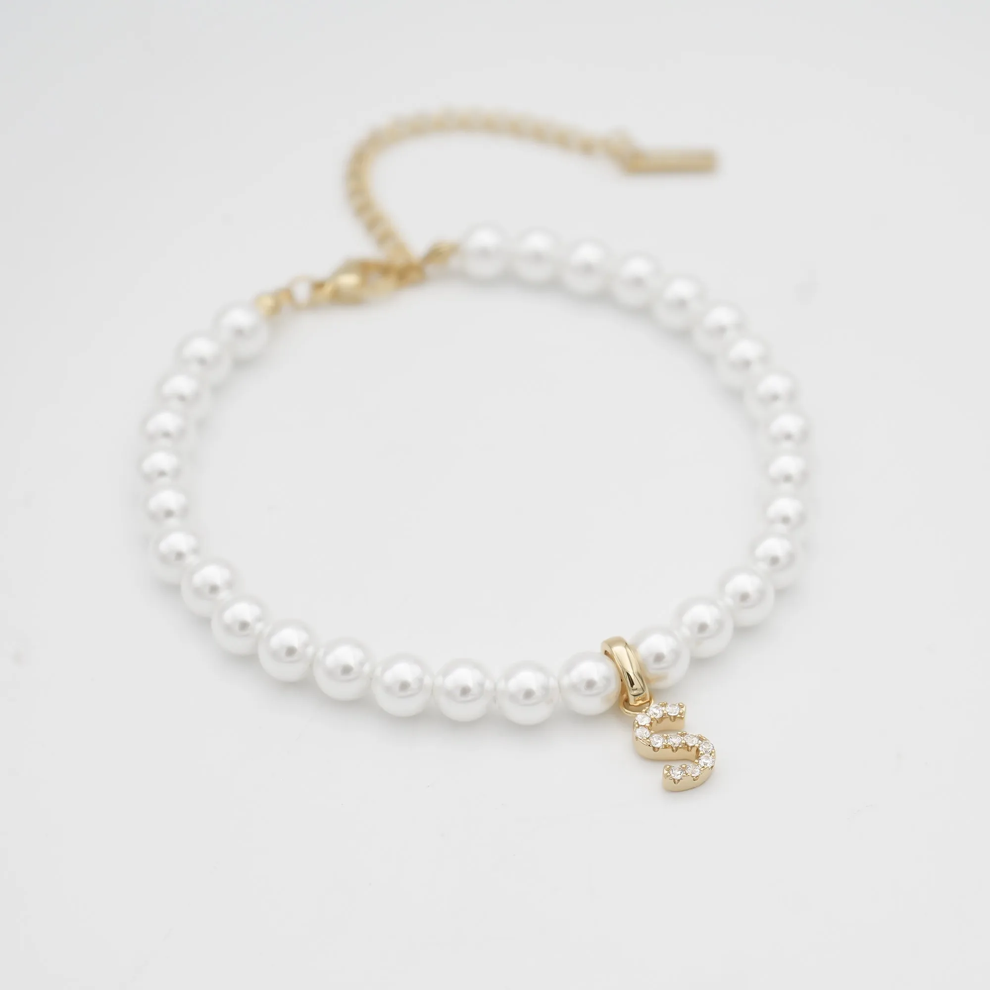 ICY Pearl Initial Anklet