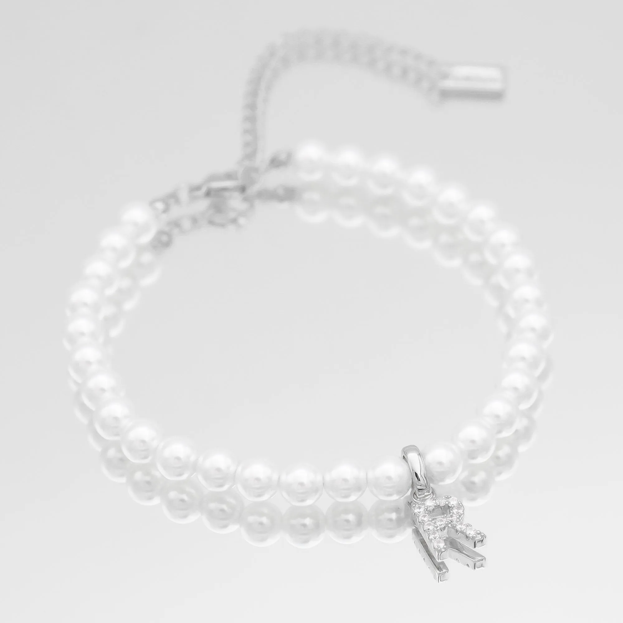 ICY Pearl Initial Anklet