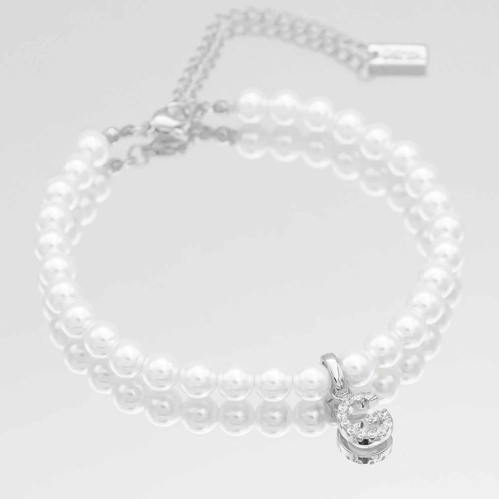 ICY Pearl Initial Anklet