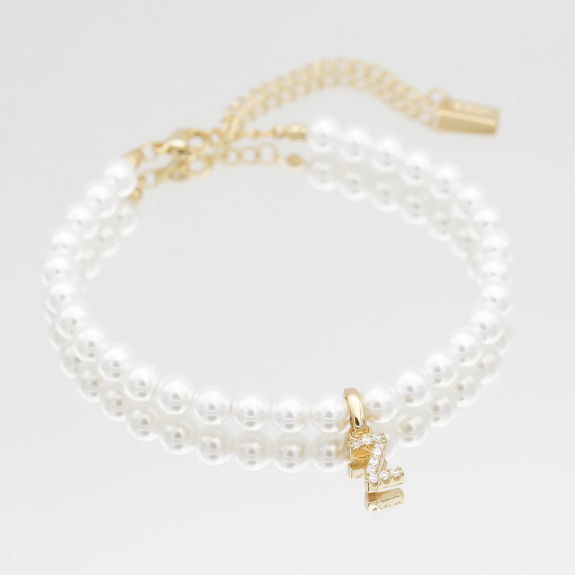 ICY Pearl Initial Anklet