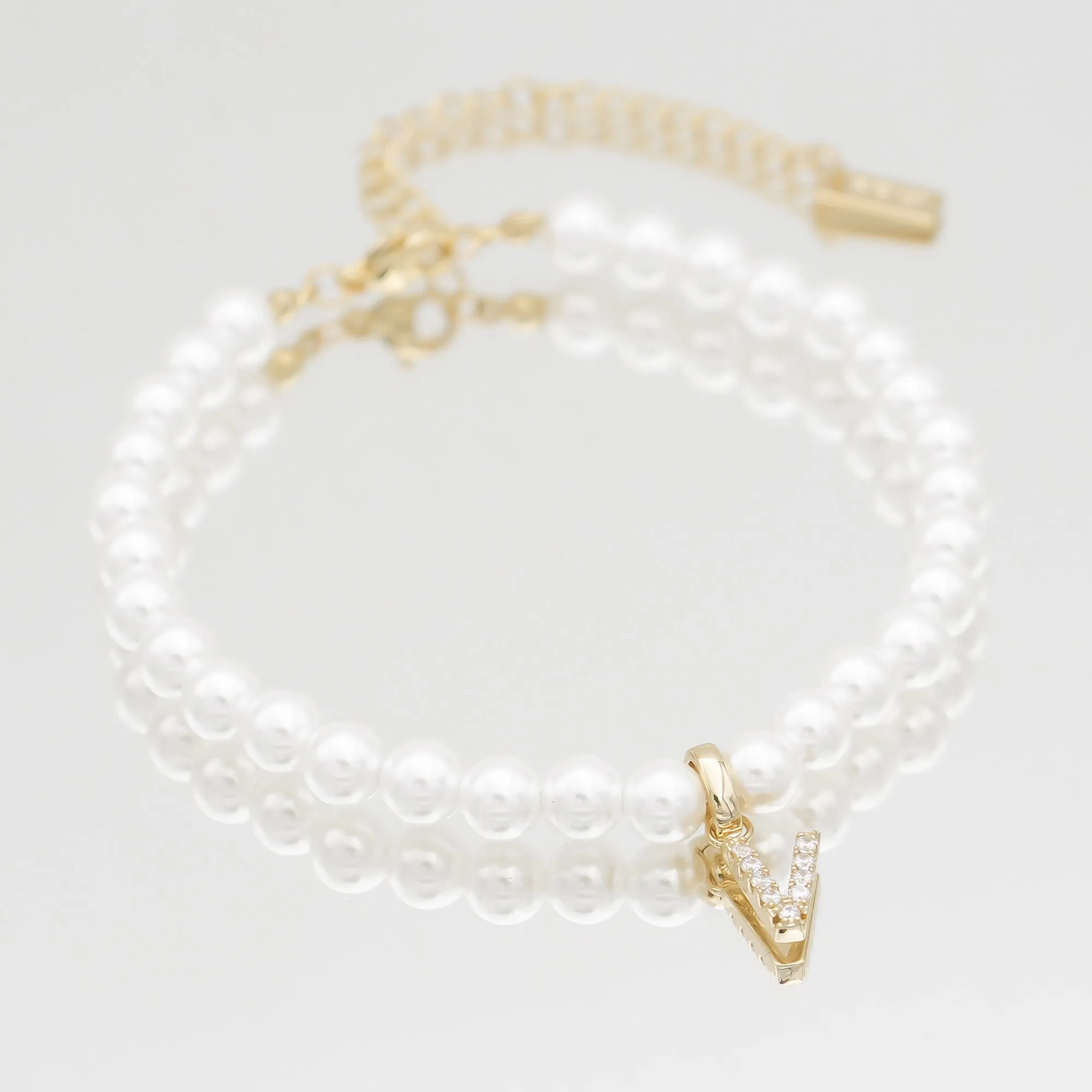 ICY Pearl Initial Anklet