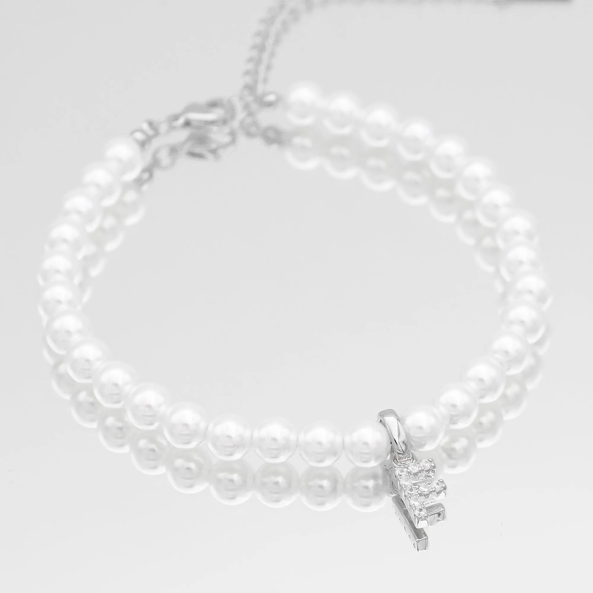 ICY Pearl Initial Anklet