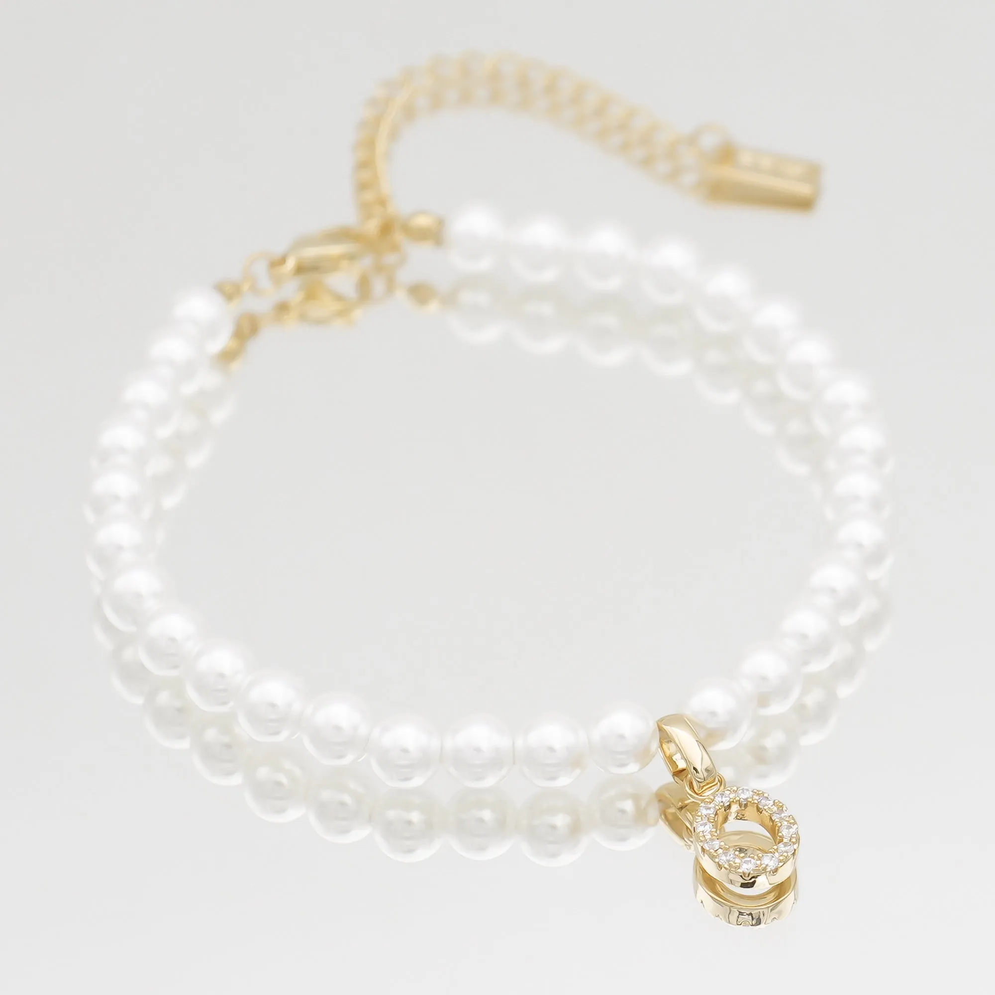 ICY Pearl Initial Anklet