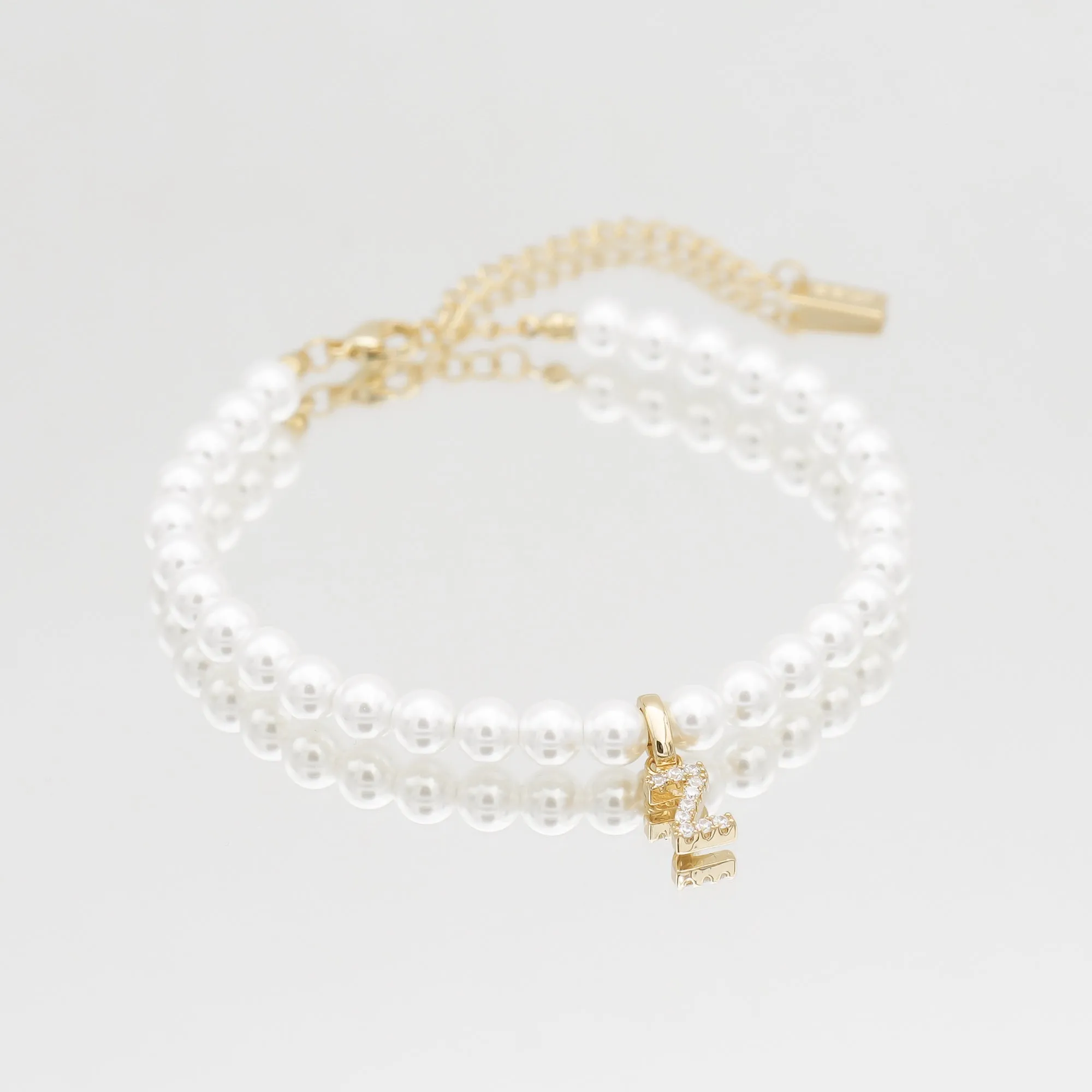 ICY Pearl Initial Anklet