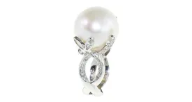 Imperial Pearl Ring with Diamond