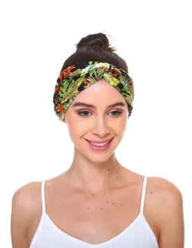 Jungle Print Front Knot Headband