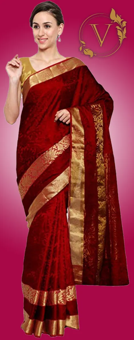 Kanjivaram Faux Silk Saree