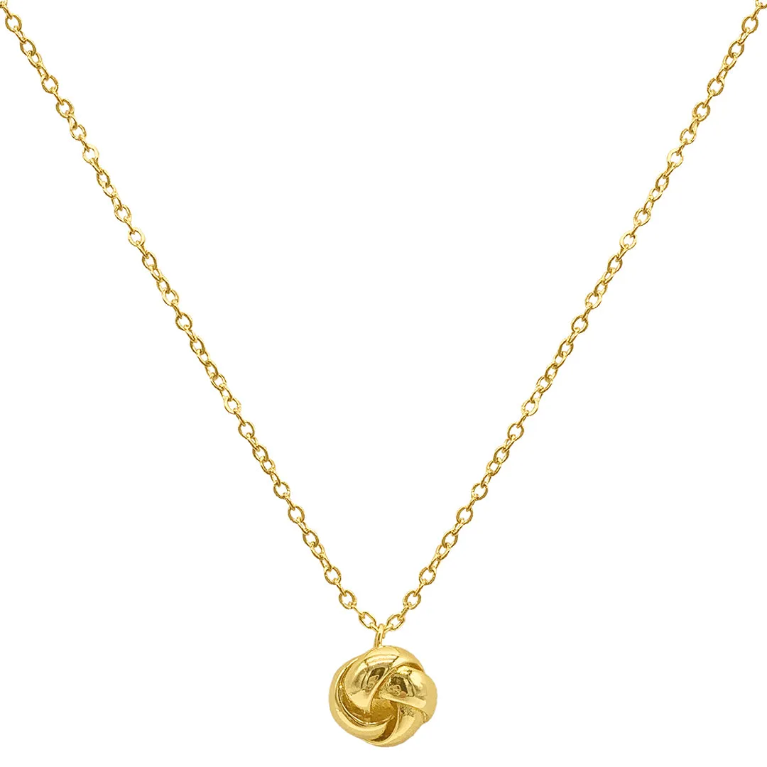 Knot Pendant Necklace gold