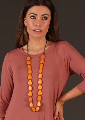 Layla Long Necklace Turmeric